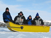 Eglinton and the rest of the science party on the Mackenzie River delta expedition.