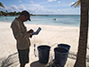 Matt Charette tracking groundwater flow in Mexico