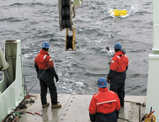 mooring recovery ops