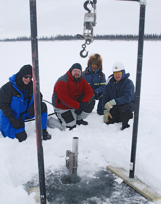 Mackenzie River Delta expedition, April 2007.