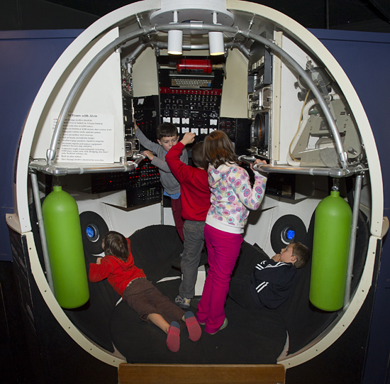 children in alvin mock-up
