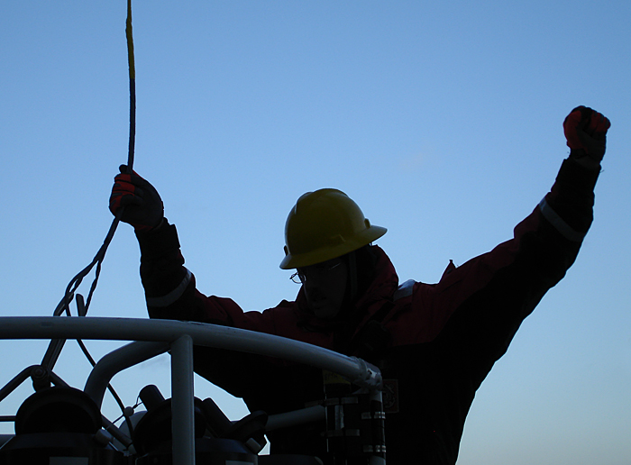 Healy crewmember