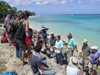 Bill Thompson in Barbados with Geodynamics Seminar students