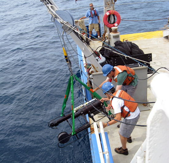 Video plankton recorder deployed