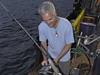 Cabell Davis prepares holocam for deployment in Gulf