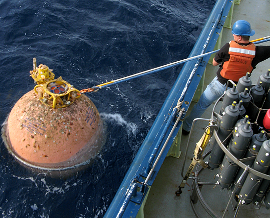 Jim Dunn working on Oceanus.