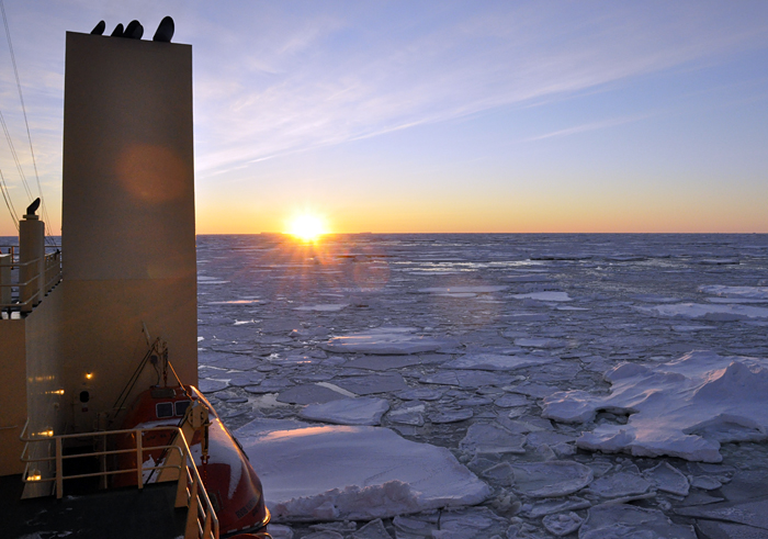 icy sunrise