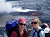nicole keller and alison shaw at Poas volcano in Costa Rica