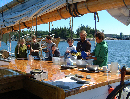 KP ops during the 2007 Geodynamics Field Trip to Penobscott Bay, Maine.