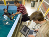 Hanu Singh's students testing a camera system.