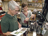 Rob Olson and Heidi Sosik working with the FlowCytobot.