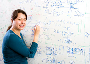 Jessica Benthuysen, a recent graduate of the MIT/WHOI Joint Program, developed a sophisticated mathematical model of upwelling, the vertical motion of water that occurs in certain parts of the ocean.
