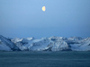 Moon Rising Over Greenland