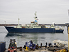 Knorr leaving Woods Hole
