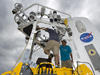 technicians prepare buoy for SPURS cruise
