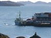 R/V Knorr at port in Nuuk, Greenland.