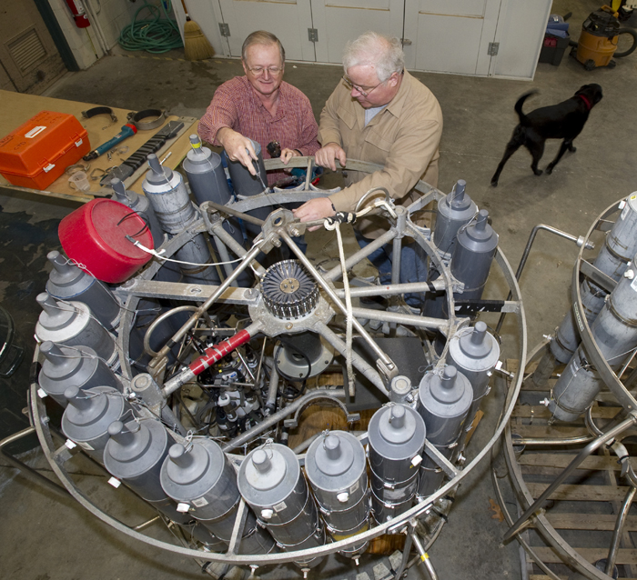 George Tupper and Marshall Swartz with a CTD rosette
