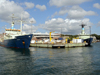 knorr and oceanus at dock