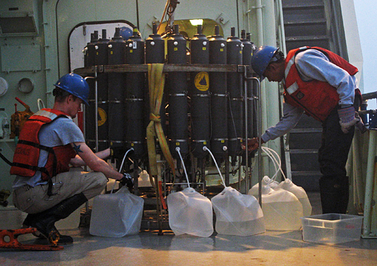 recovering water samples