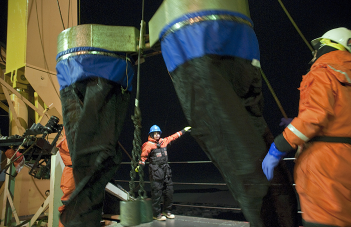 Bongo nets from USCG Healy