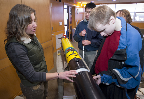 amy kukulya with perkins students