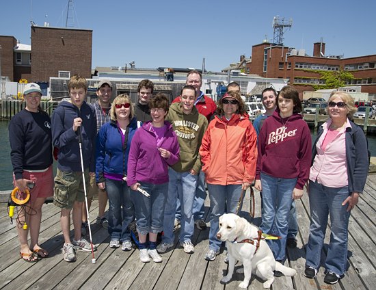 amy bower with perkins students