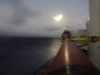 WHOI Long Core with full moon