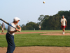 Joseph Keller and George Veronis from the GFD program, playing in the WHOI softball league.