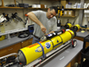 Dave Fratantoni works on a Slocum glider in the lab