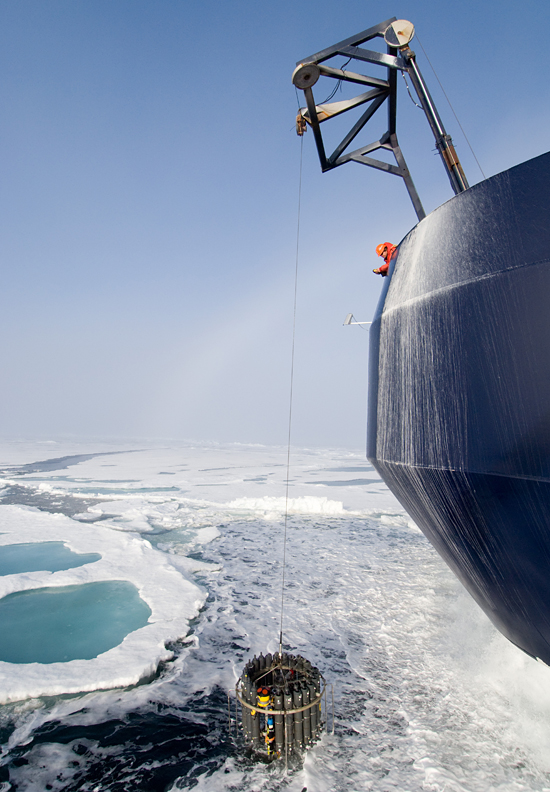 The CTD and WHOI physical oceanographer Peter Winsor.