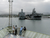 r/v knorr enters pearl harbor