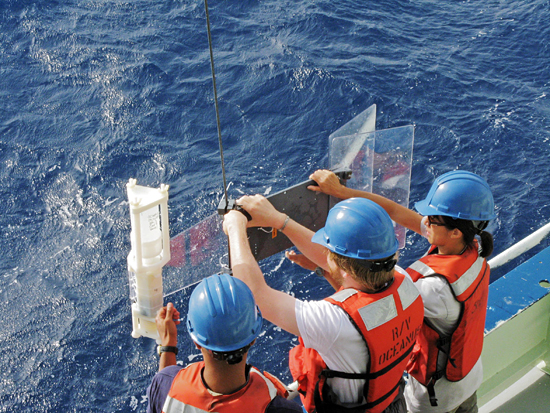 vane sampler deployment