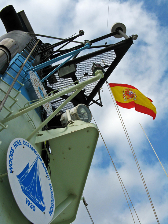 spanish flag flying on oceanus