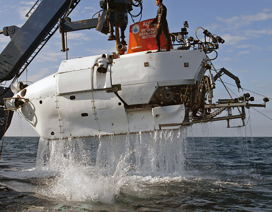 alvin being hoisted