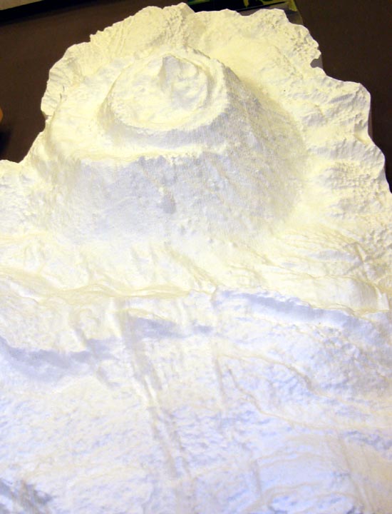 A scale model of a deep sea hydrothermal vent mound in the Atlantic