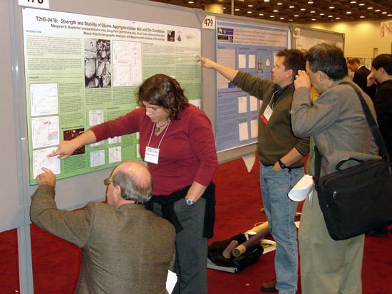 Scientists explain their research at the AGU meeting