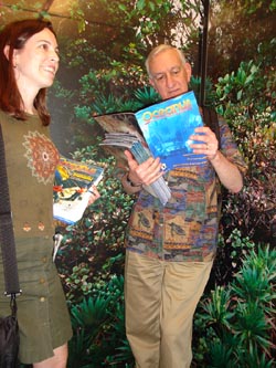 listening for birds in the elevator