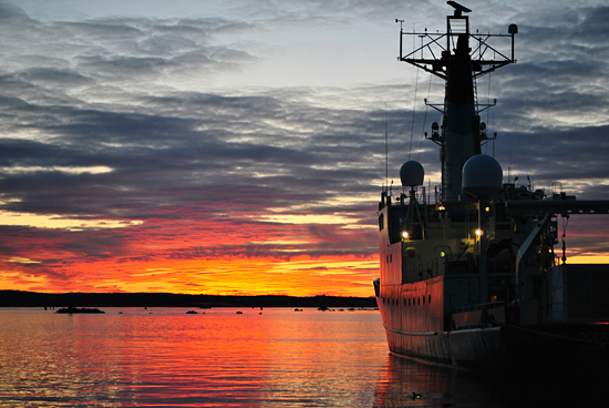 sunset beyond oceanus