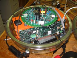 Inside an ocean-bottom seismometer