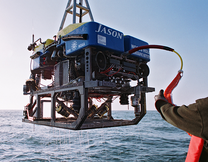 ROV Jason being recovered