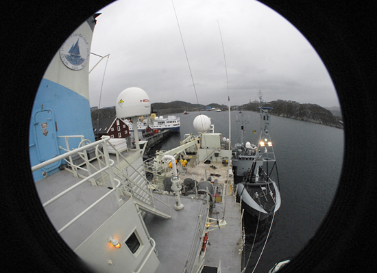 R/V Knorr at the dock in Nuuk