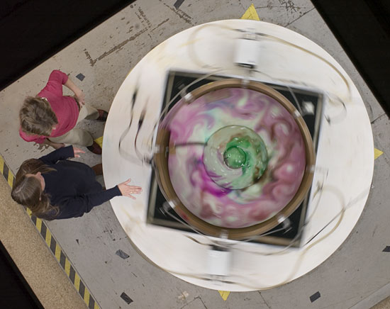 Claudia Cenedese's research on fluid dynamics.