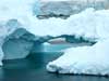 A late-summer iceberg drifts in the Lemaire Channel.