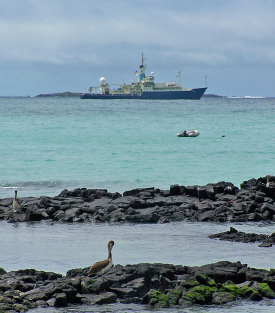 R/V Knorr off Santa Cruz Island