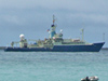 R/V Knorr off Santa Cruz Island