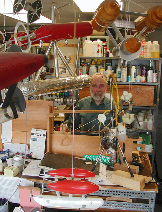 Al Bradley in his lab