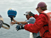 Paul Bouchard nad Eric Heltzel launch a drifter.