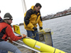 Glider test launch in Great Harbor