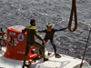 DSV Alvin retrieval at the stern of R/V Atlantis