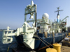 Long core installation on R/V Knorr.